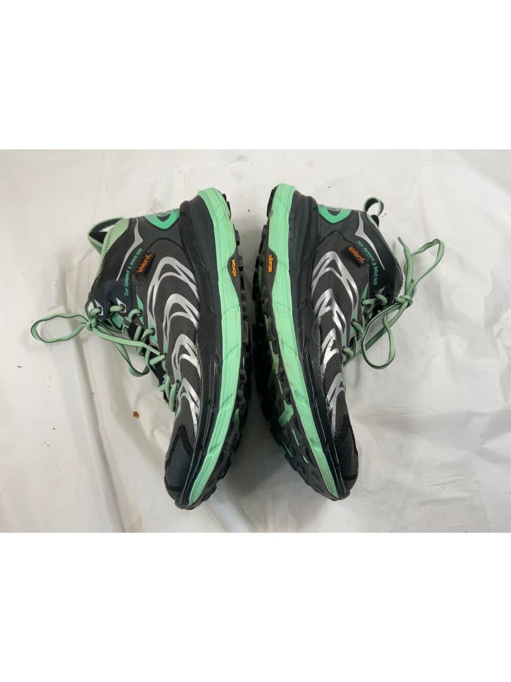 HOKA TOR SPEED 2 WP Size 9.5 athletic SHOES DARK SHADOW MINT GREEN - Picture 6 of 16